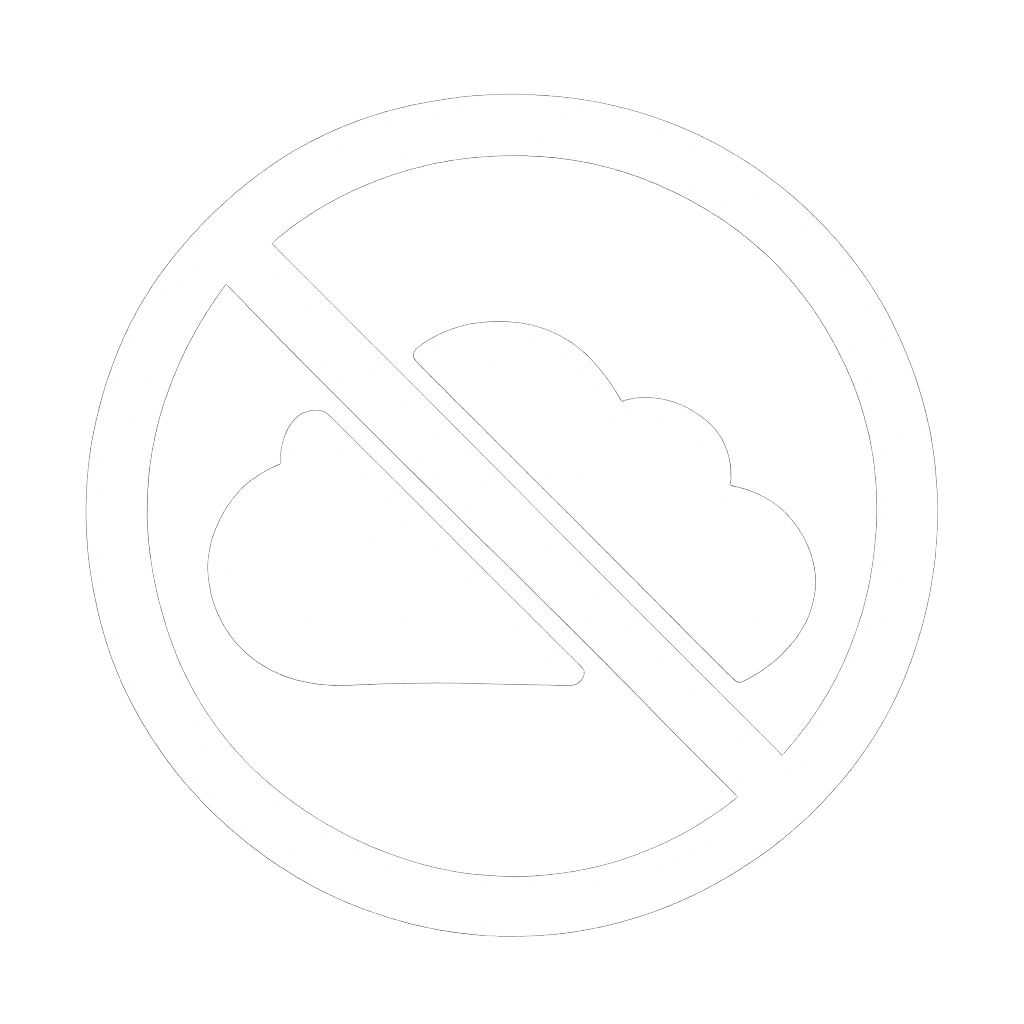 No Cloud Icon